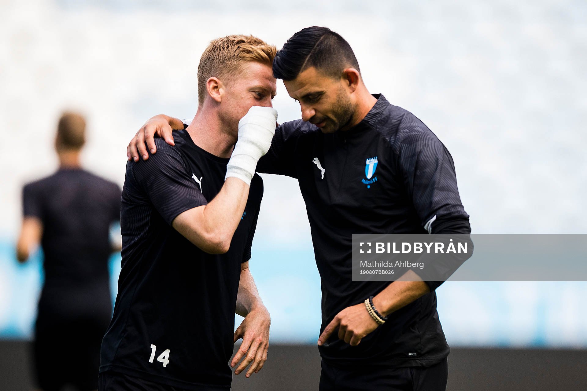 Anders Christiansen and Behrang Safari of Malmö FF
