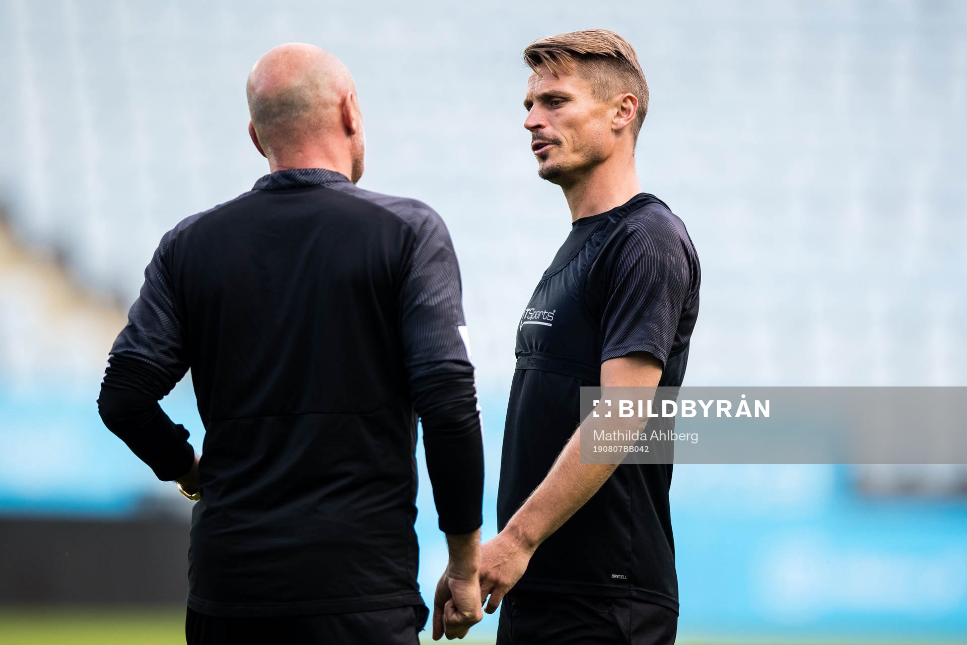 Uwe Rösler, head coach and Markus Rosenberg of Malmö FF