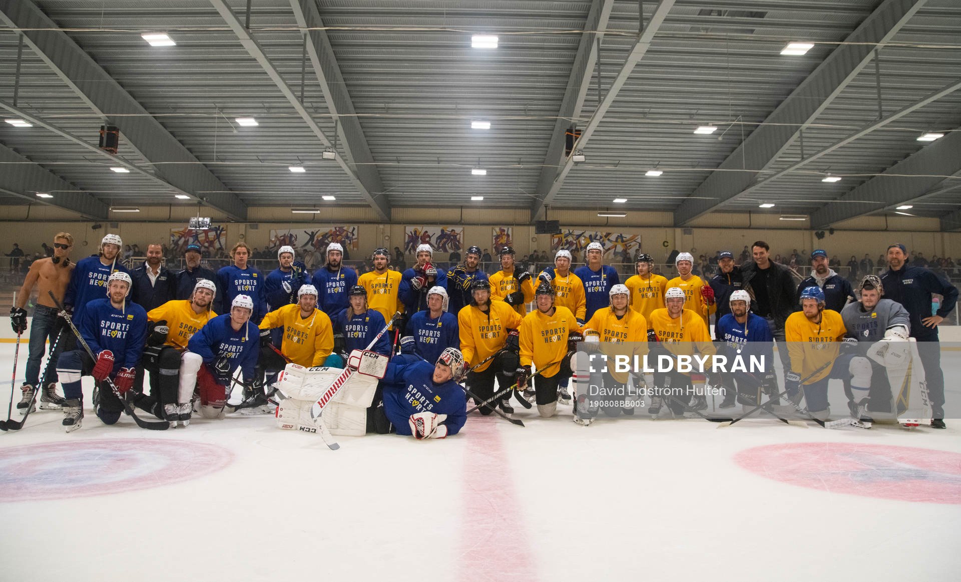 NHL Allstar Team poses for a group shot