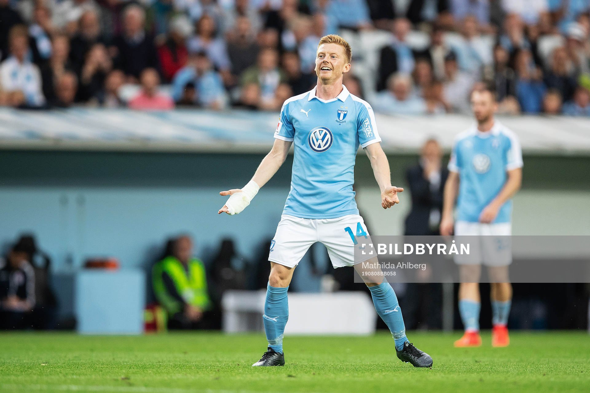 Anders Christiansen of Malmö FF looks dejected