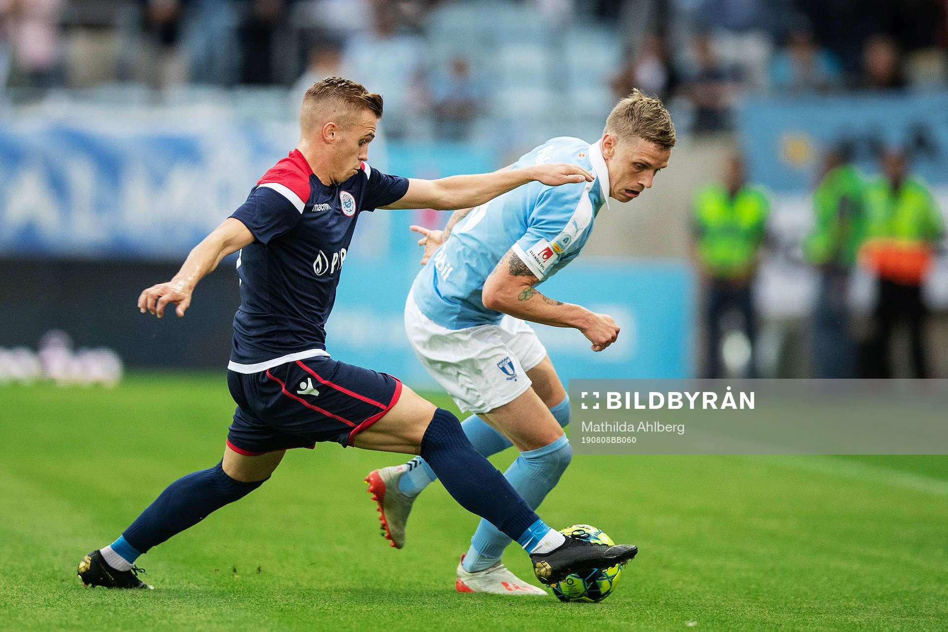 Stanisa Mandic of Zrinjski and Sören Rieks of Malmö FF