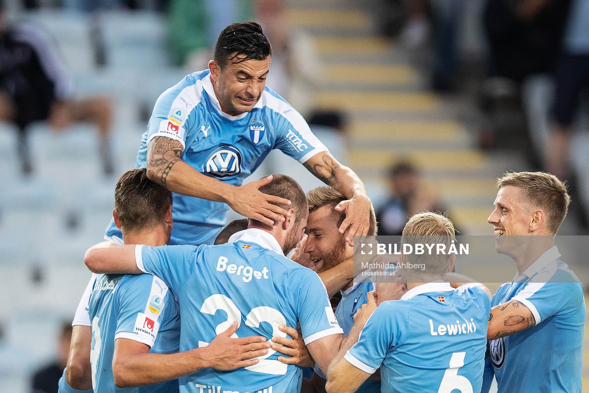 Players of Malmö FF celebrates