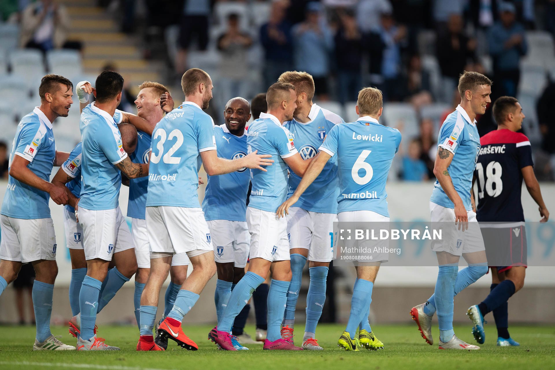 Players of Malmö FF celebrates