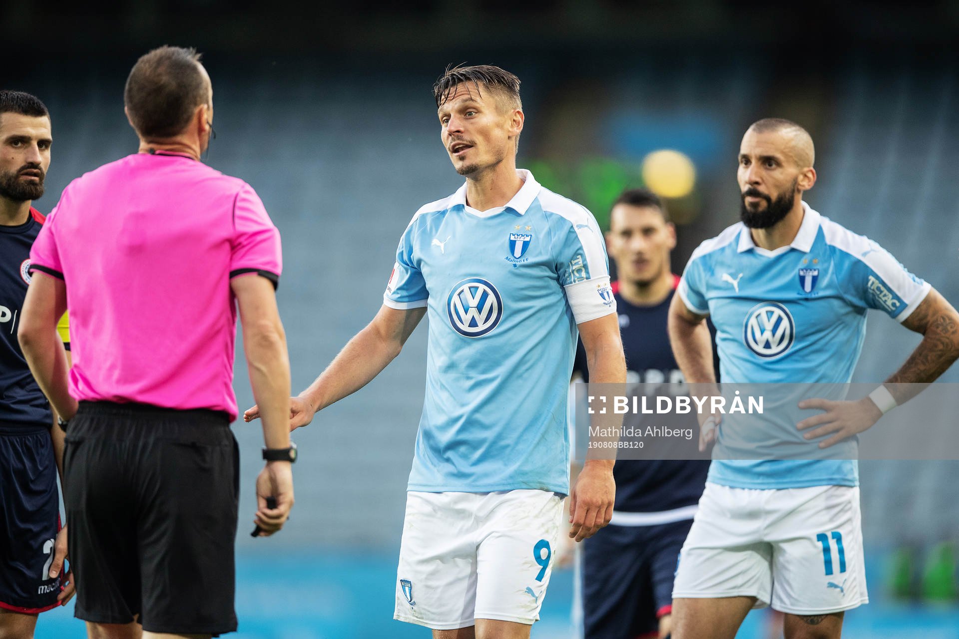Markus Rosenberg and Guillermo Molins of Malmö FF in
