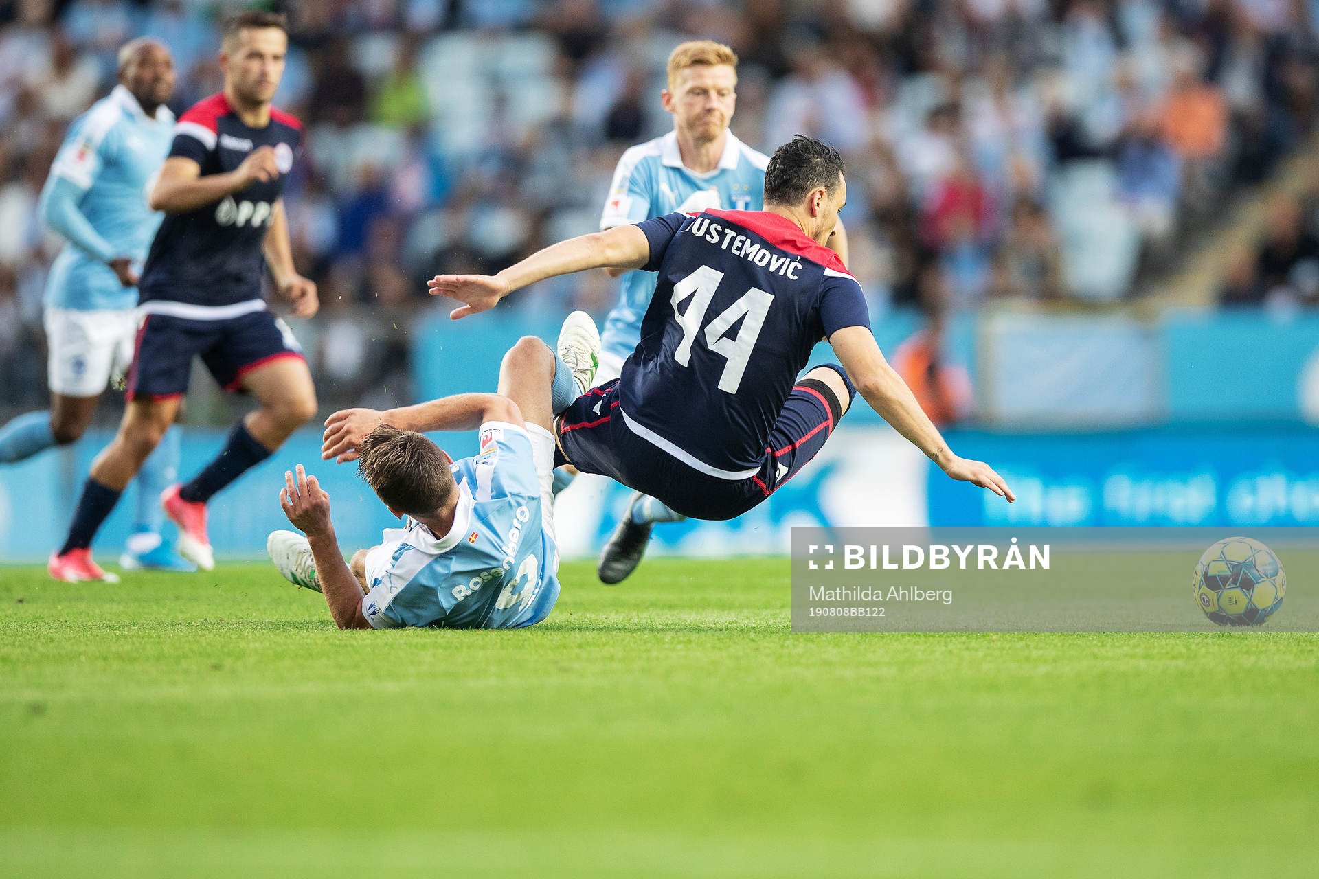 Markus Rosenberg of Malmö FF and Edin Rustemovic of