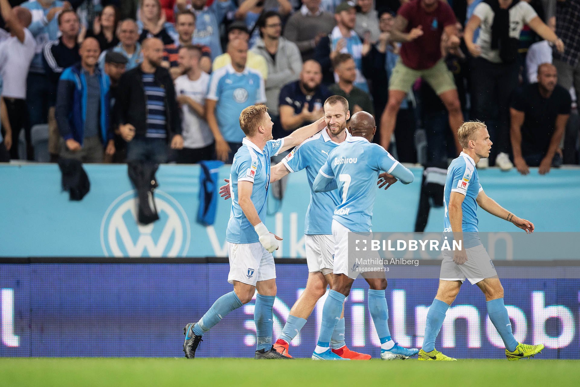 Anders Christiansen and Jo Inge Berget of Malmö FF