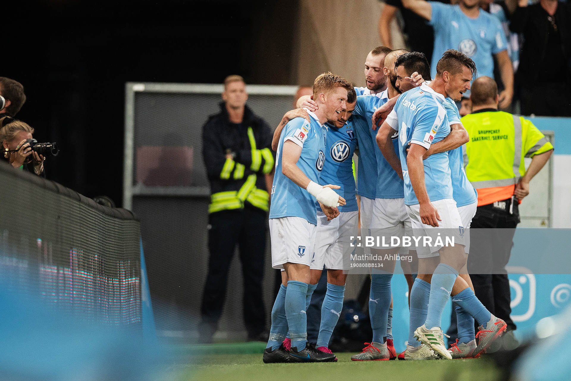 Anders Christiansen of Malmö FF celebrates