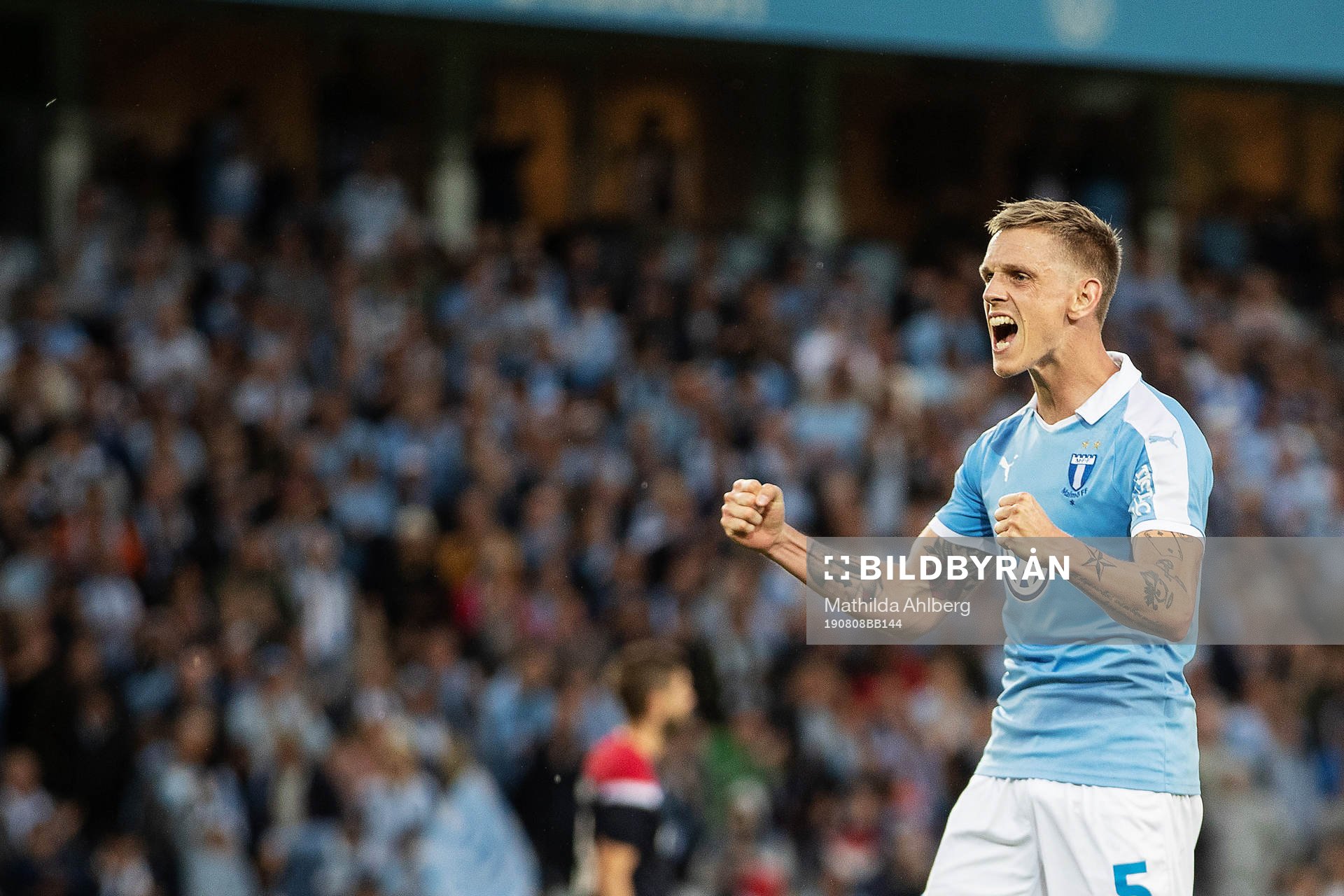 Sören Rieks of Malmö FF celebrates