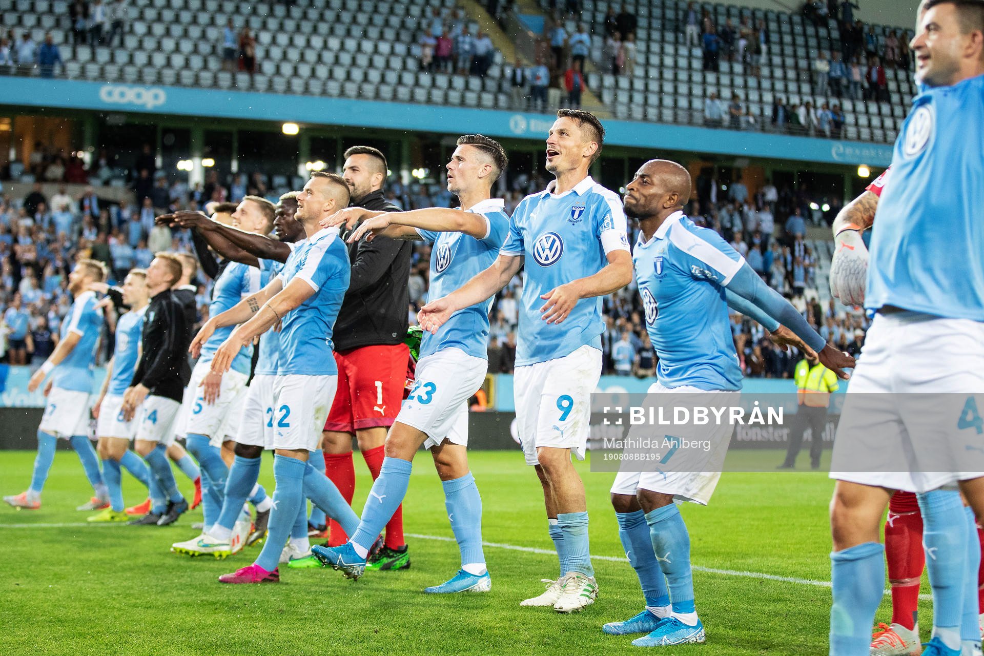 Players of Malmö FF celebrates