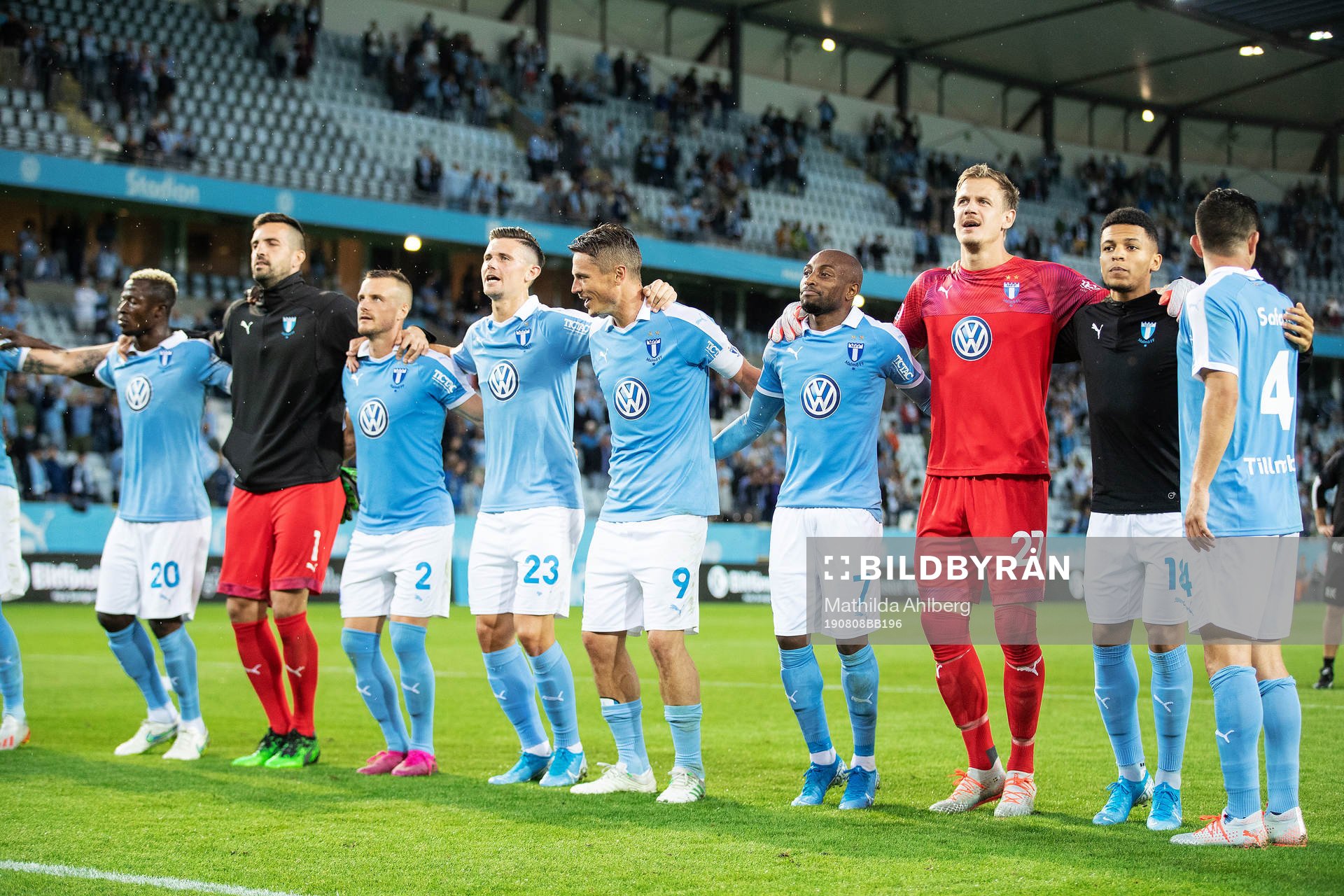 Players of Malmö FF celebrates