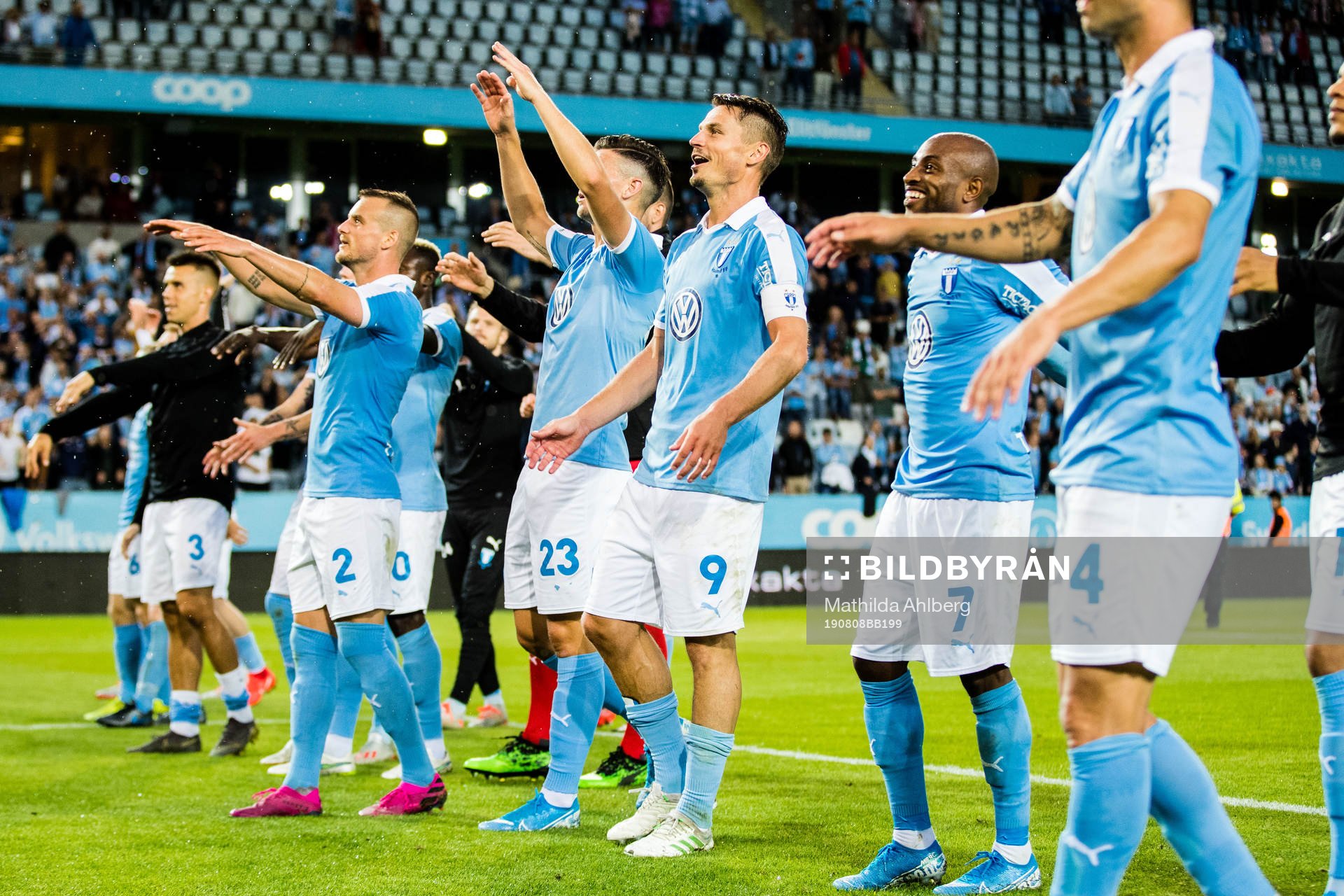 Players of Malmö FF celebrates