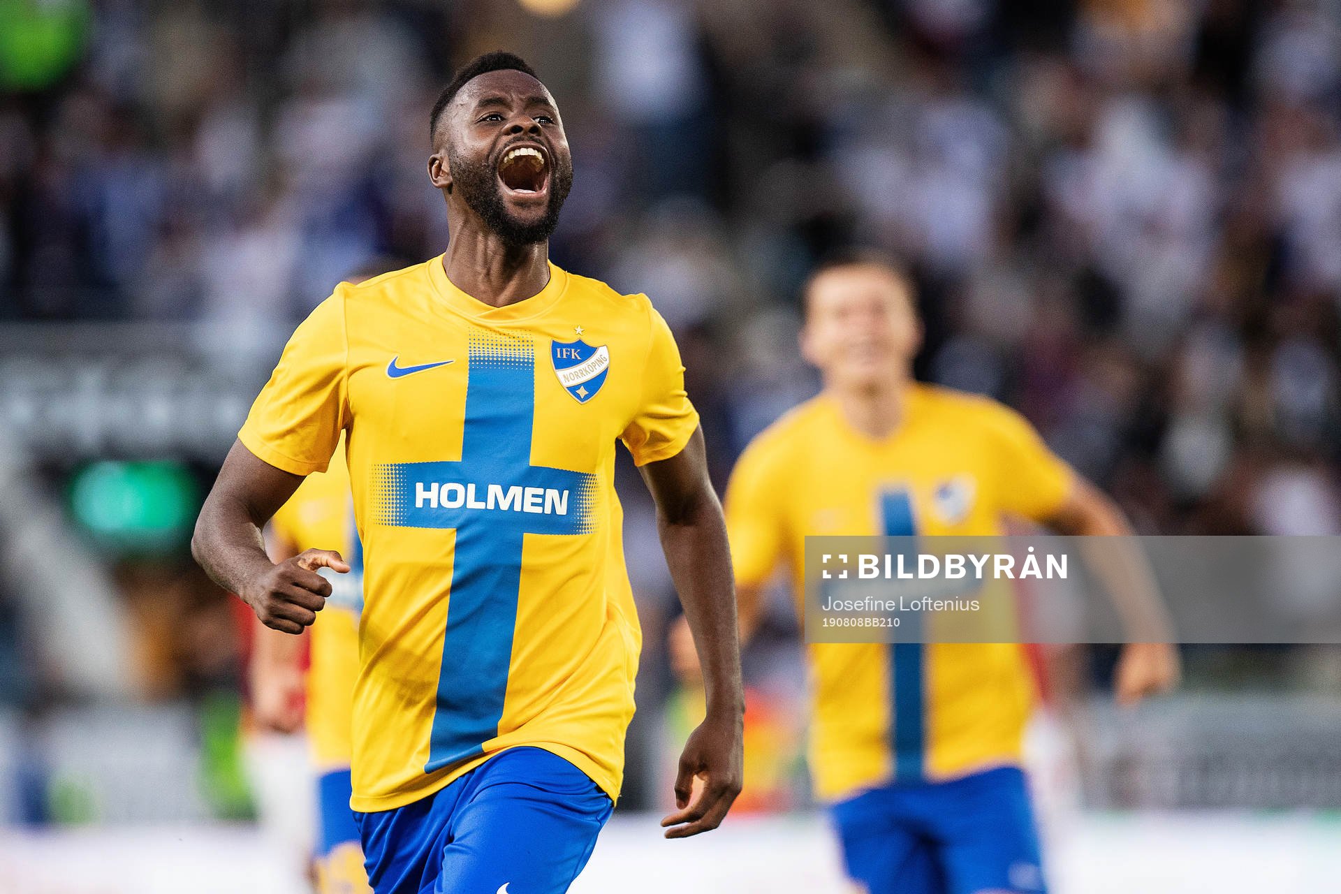 Maic Sema of IFK Norrköping celebrates