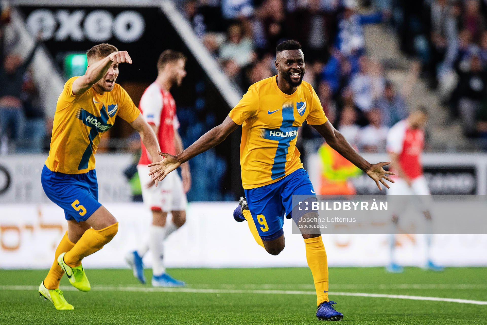 Maic Sema of IFK Norrköping celebrates