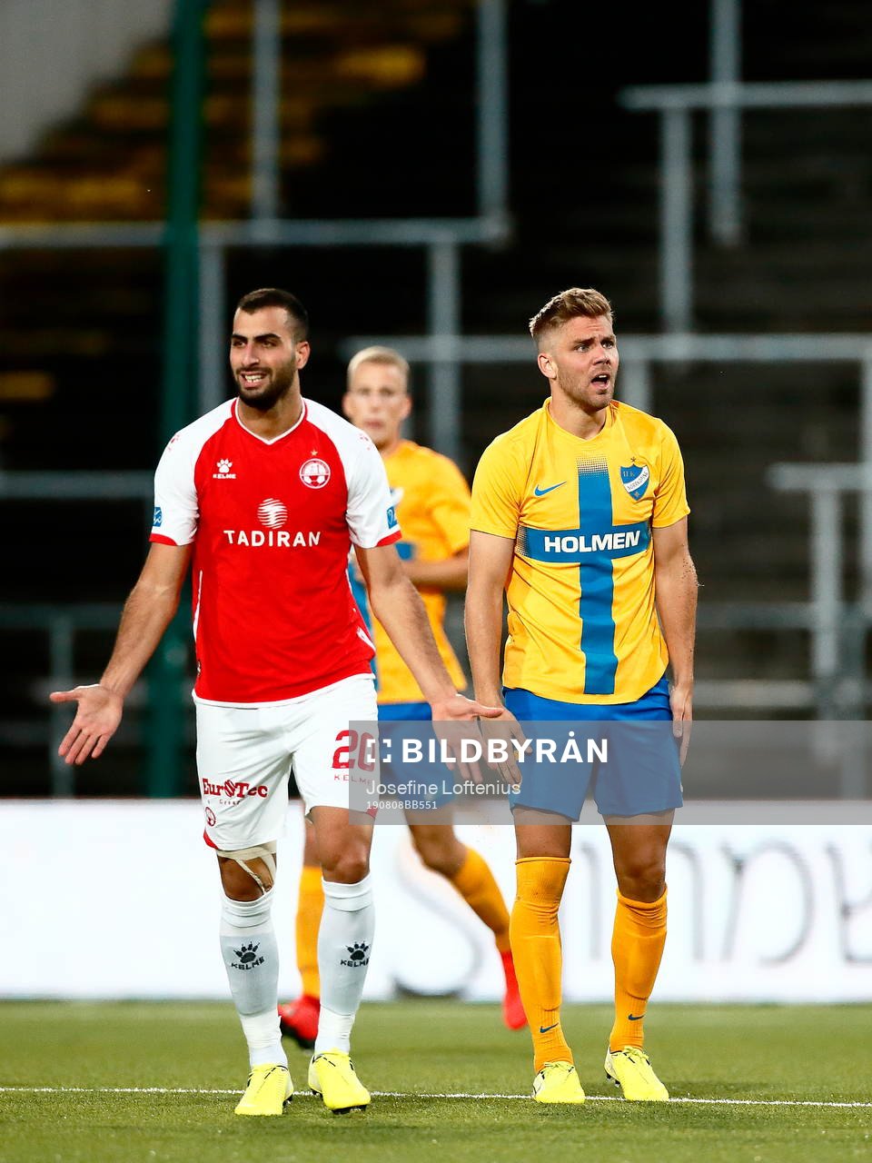 Loai Taha of Hapoel Beer-Sheva and Christoffer Nyman of IFK
