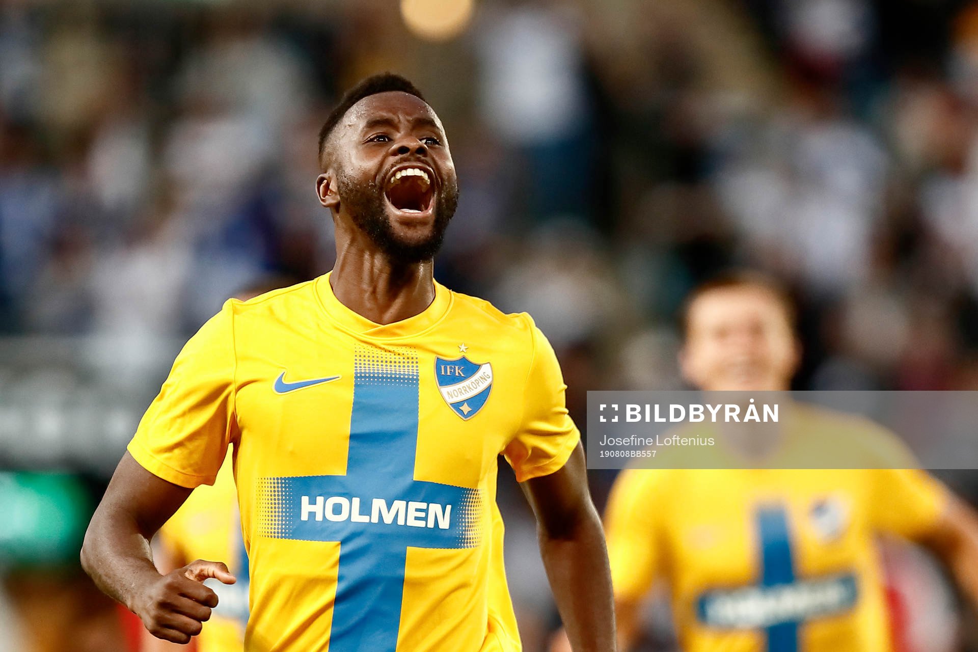 Maic Sema of IFK Norrköping celebrates