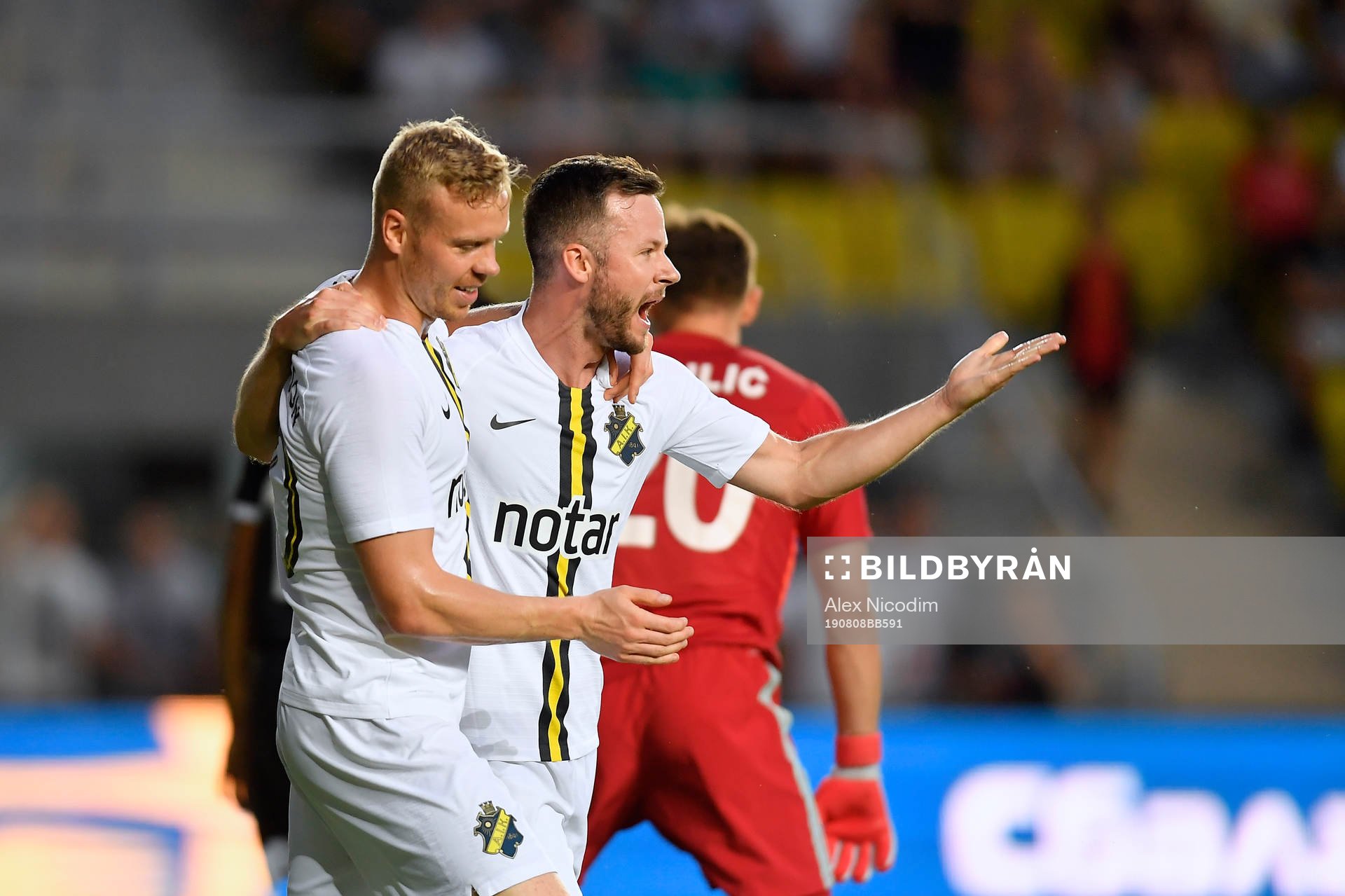 Kolbeinn Sigthorsson of AIK celebrates