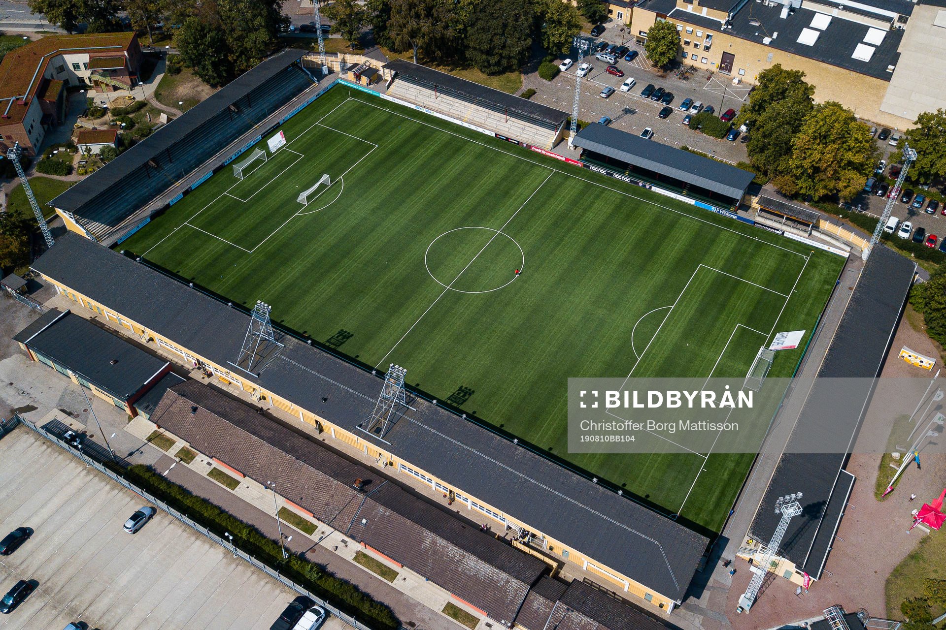 Generell vy tagen från luften över Malmö IP