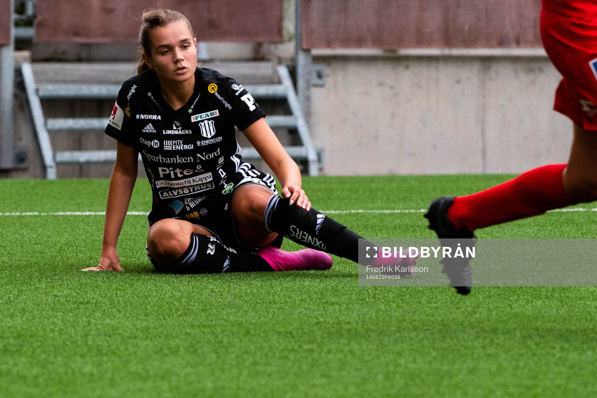 Piteås Andrea Norheim under fotbollsmatchen i Damallsvenskan mellan Örebro och Piteå den 10 augusti 2019 i Örebro.