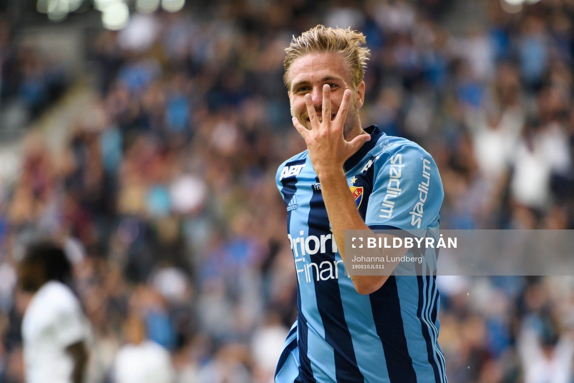 Djurgårdens Jonathan Ring jublar
