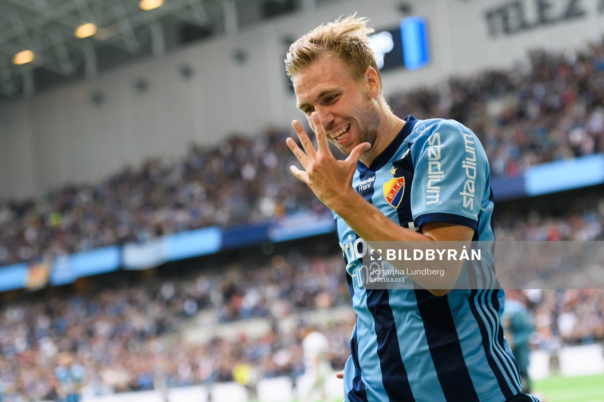 Djurgårdens Jonathan Ring jublar