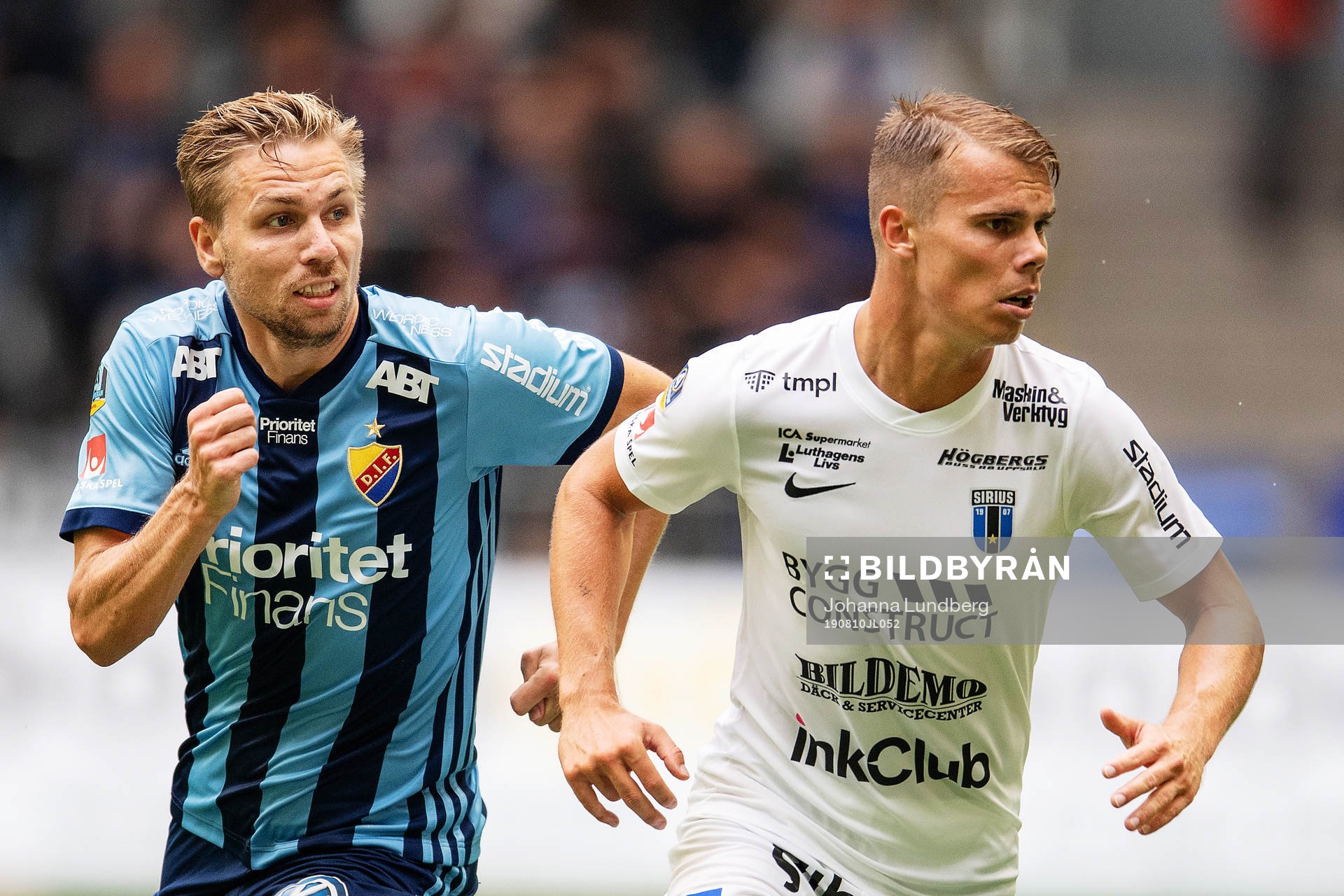 Djurgårdens Jonathan Ring och Sirius Elias Andersson
