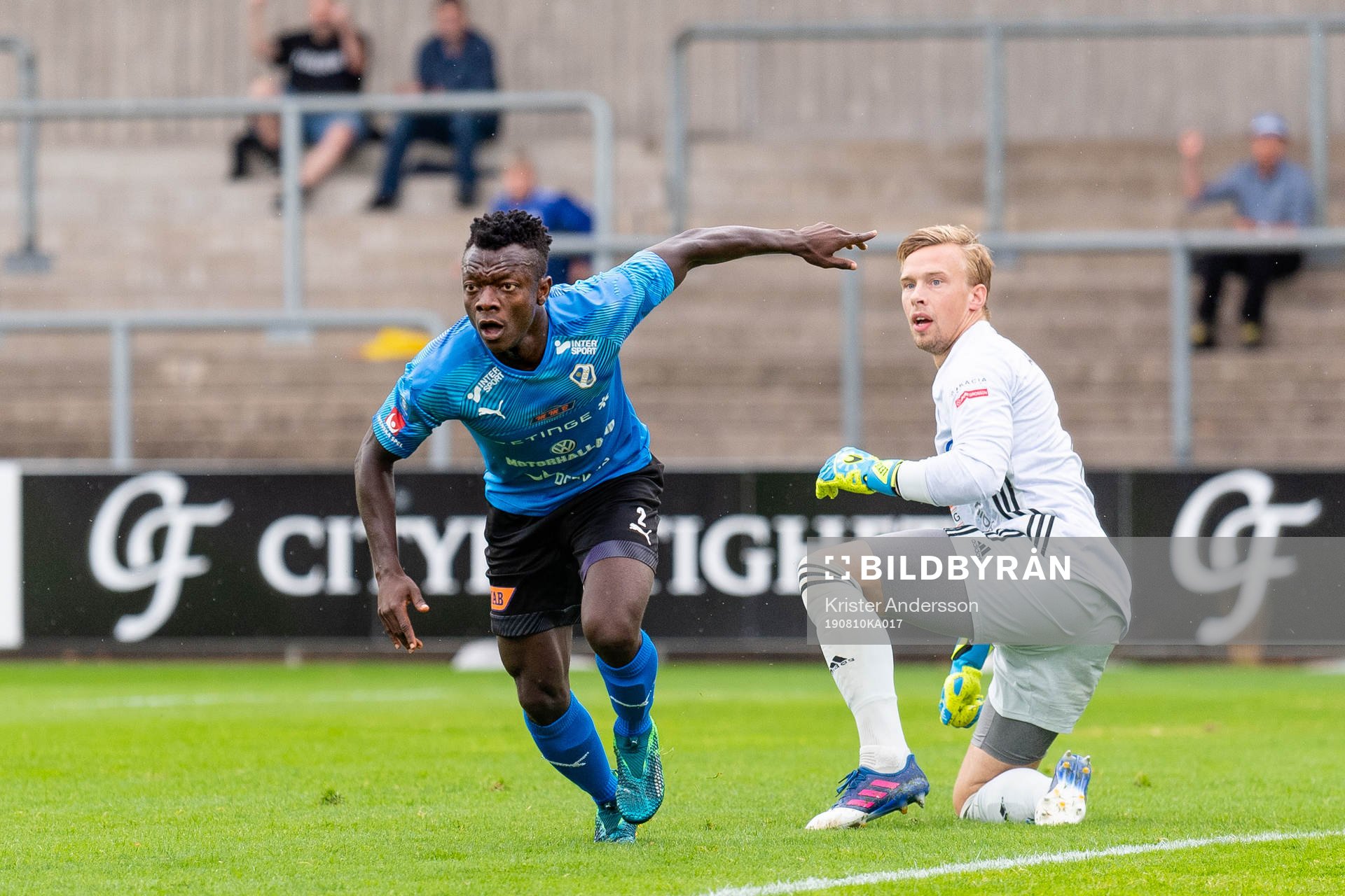 Halmstads Thomas Boakye jublar