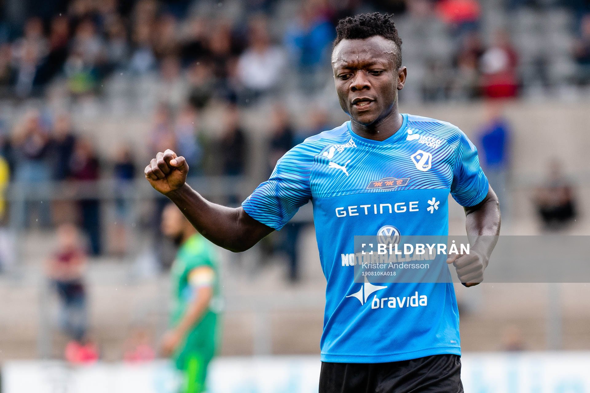 Halmstads Thomas Boakye jublar