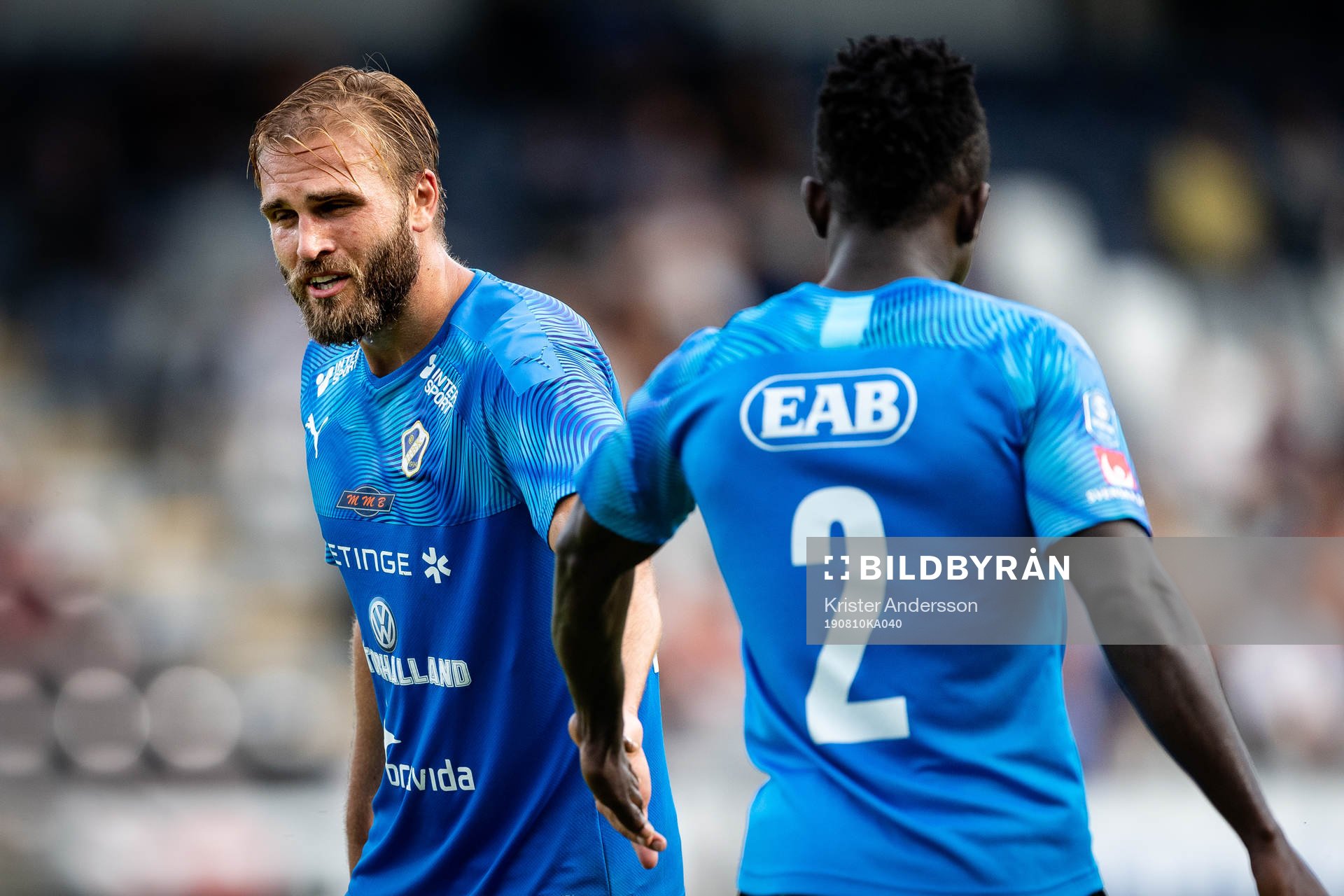 Halmstads Jesper Westerberg under fotbollsmatchen i Superettan mellan Halmstad och Dalkurd den 10 augusti 2019 i Halmstad.