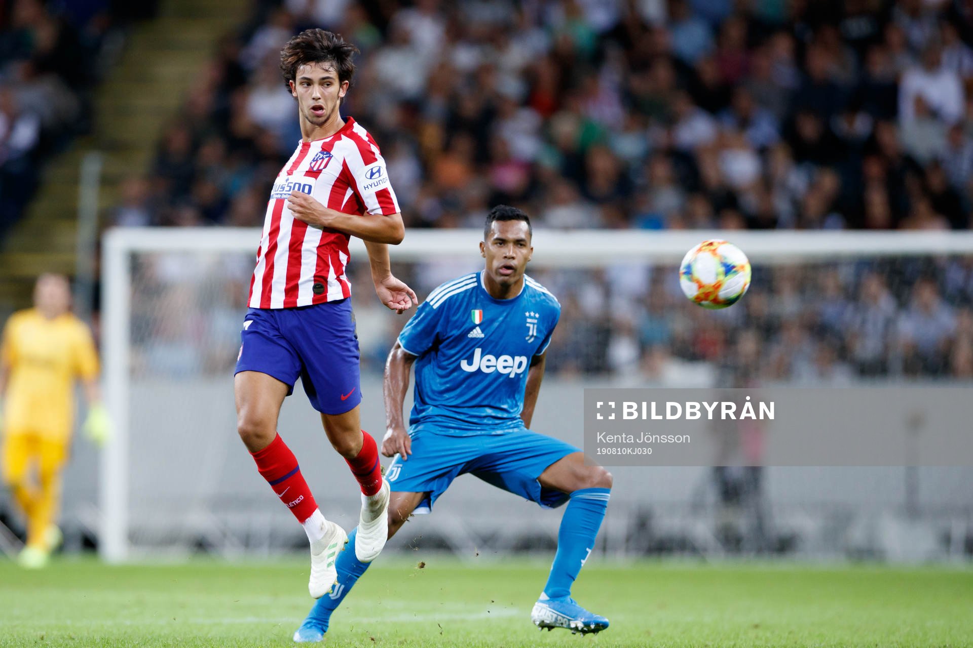 Joao Felix Sequeira of Atletico Madrid during the International Champions Cup match between Atletico Madrid and Juventus on August 10, 2019 in Stockholm.