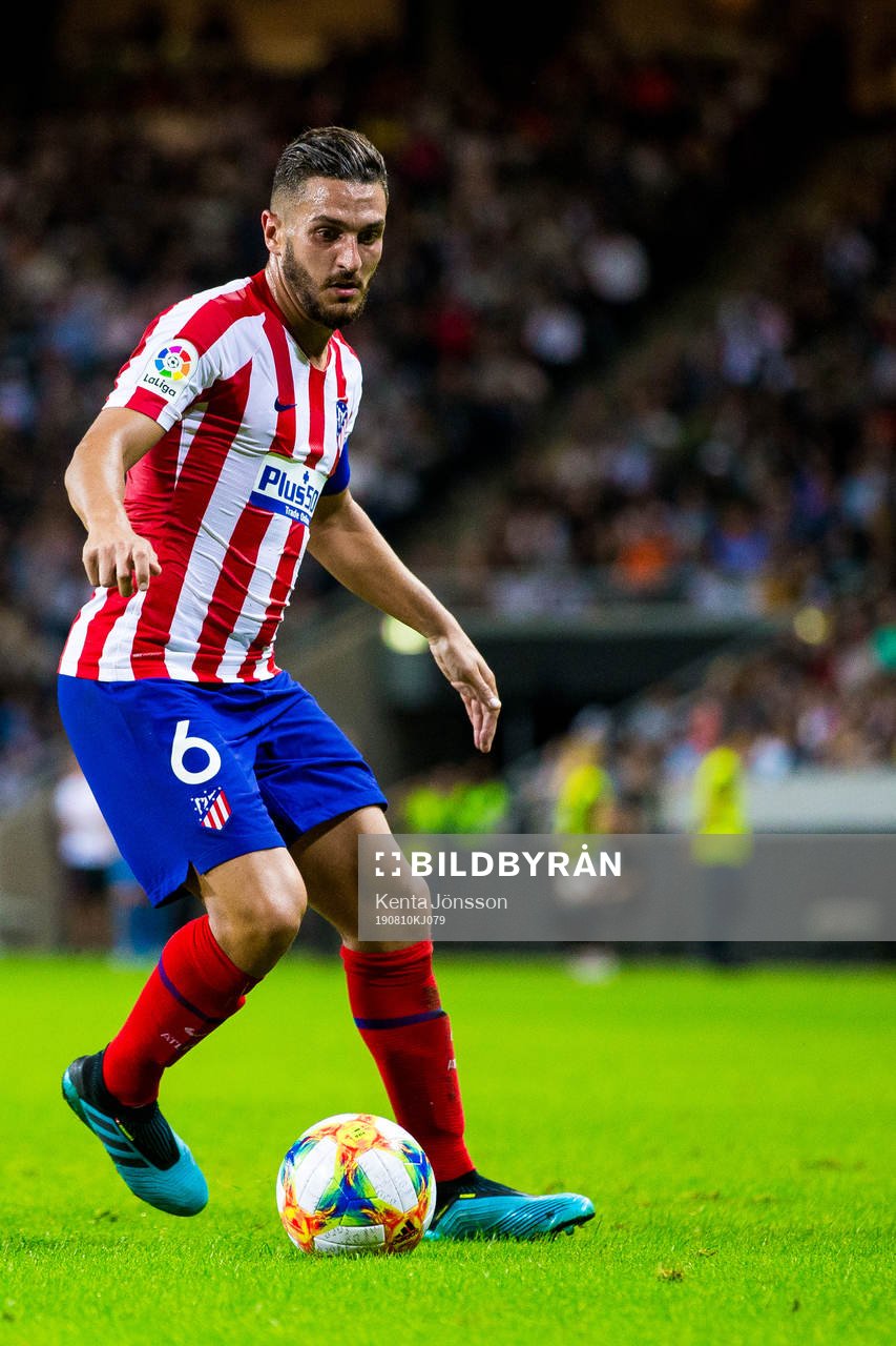 Koke Jorge Resurreccion of Atletico Madrid during the International Champions Cup match between Atletico Madrid and Juventus on August 10, 2019 in Stockholm.