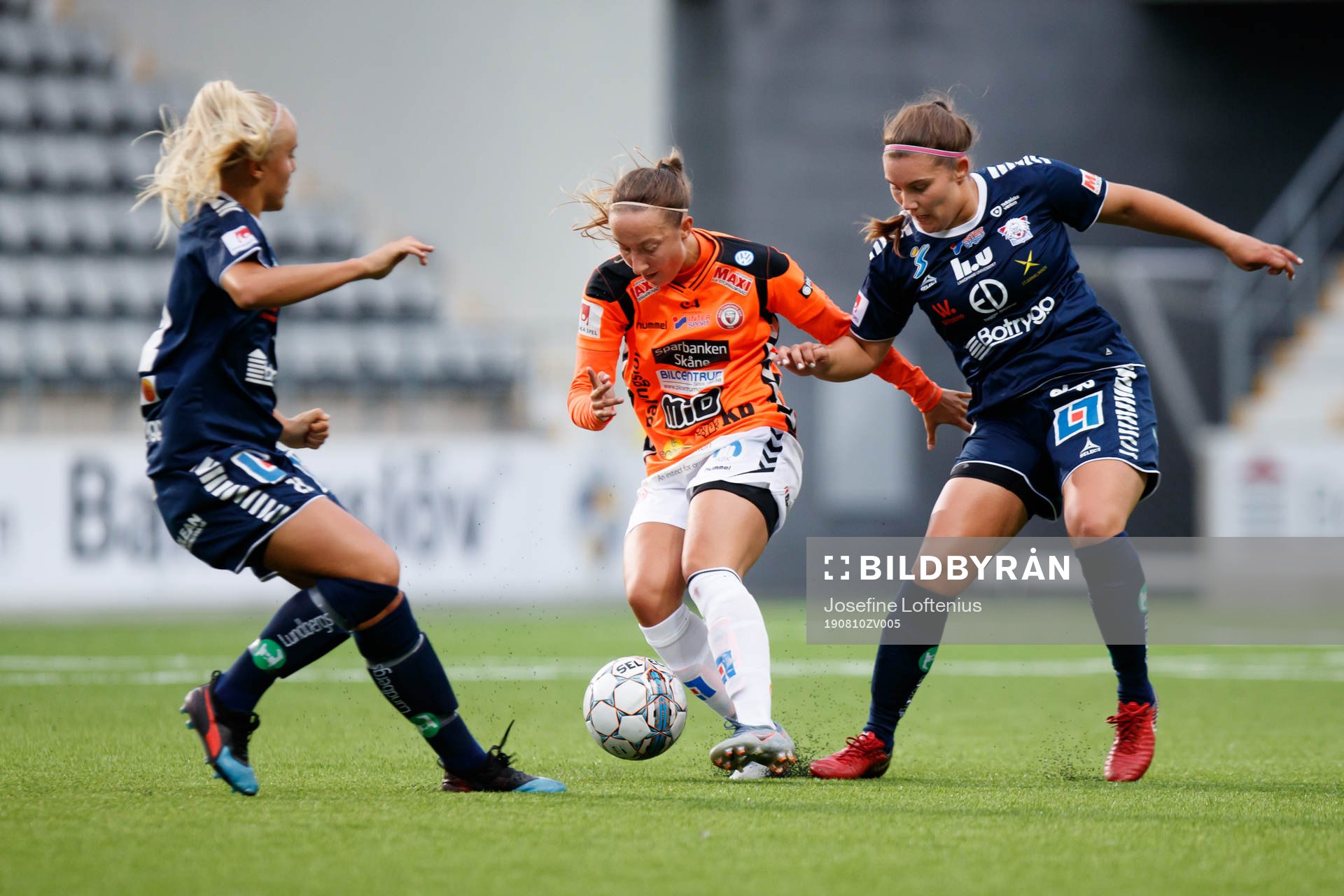 Kristianstads Tilde Olsson mot Linköpings Alva Selerud och