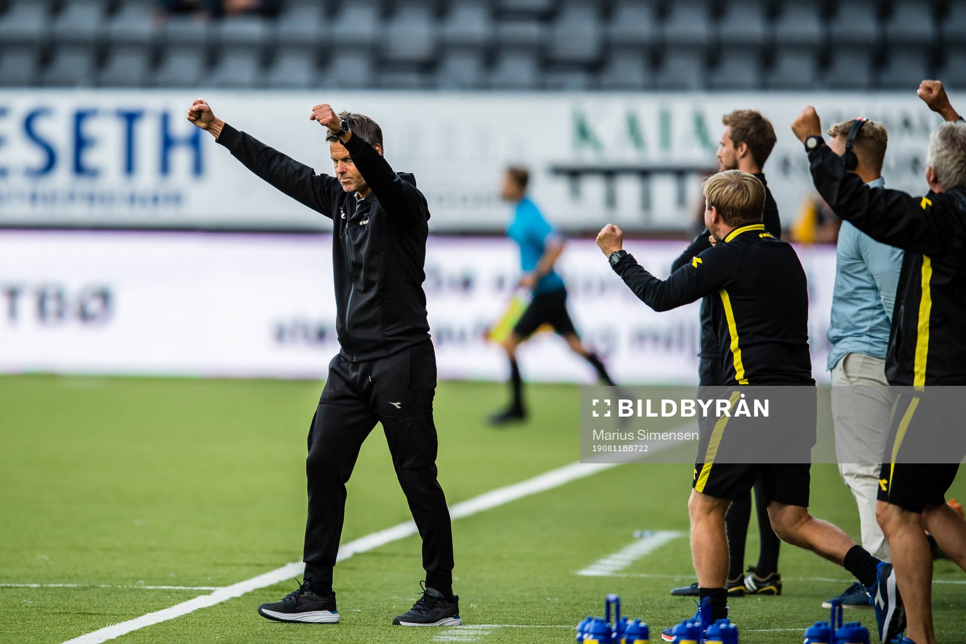 Kjetil Knutsen, head coach of Bodø/Glimt,  celebrates