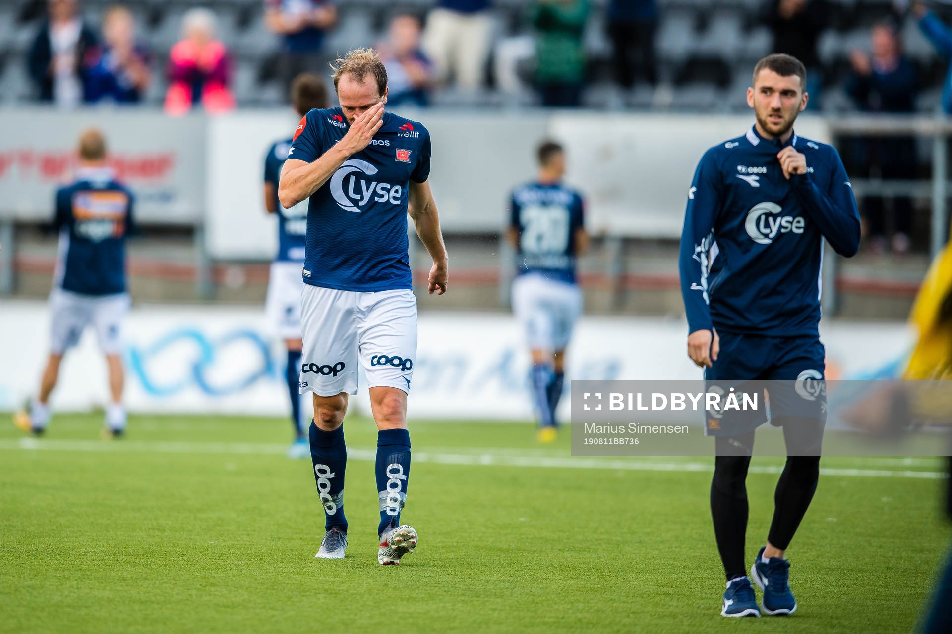Rolf Daniel Vikstøl of Viking looks dejected