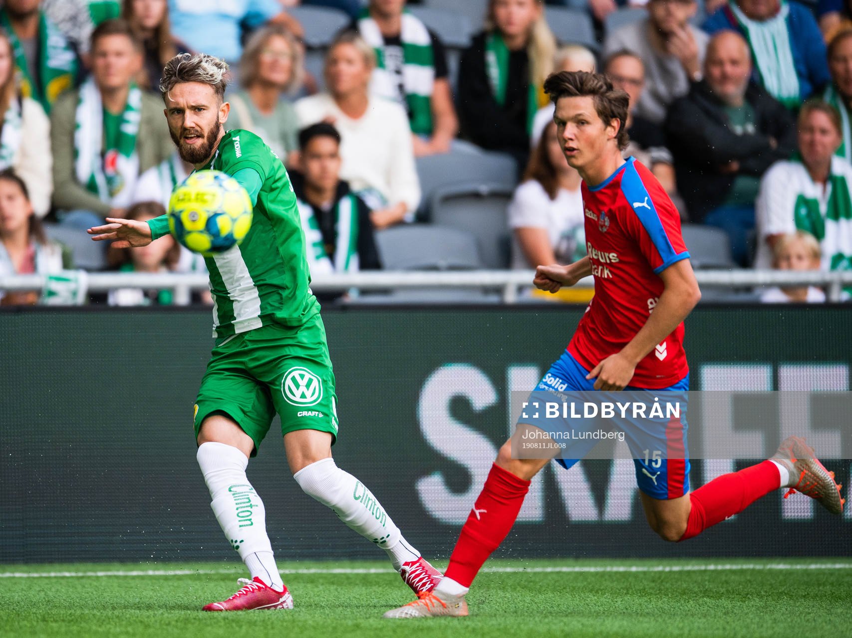 Hammarbys Simon Sandberg och Helsingborgs Max Svensson
