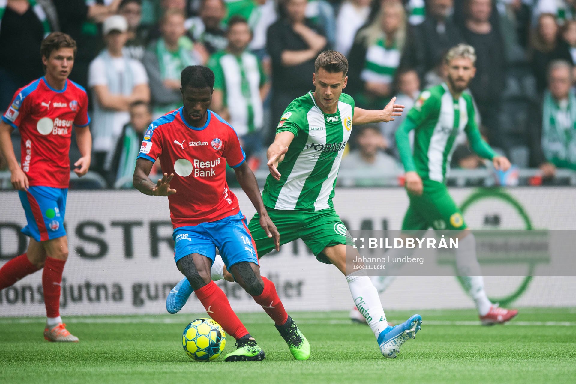 Helsingborgs Mohammed Abubakari och Hammarbys Alexander