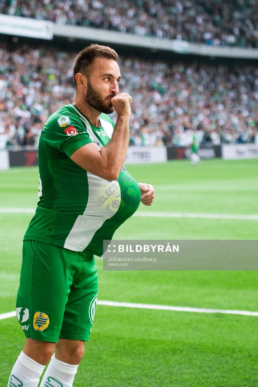 Hammarbys Muamer Tankovic jublar