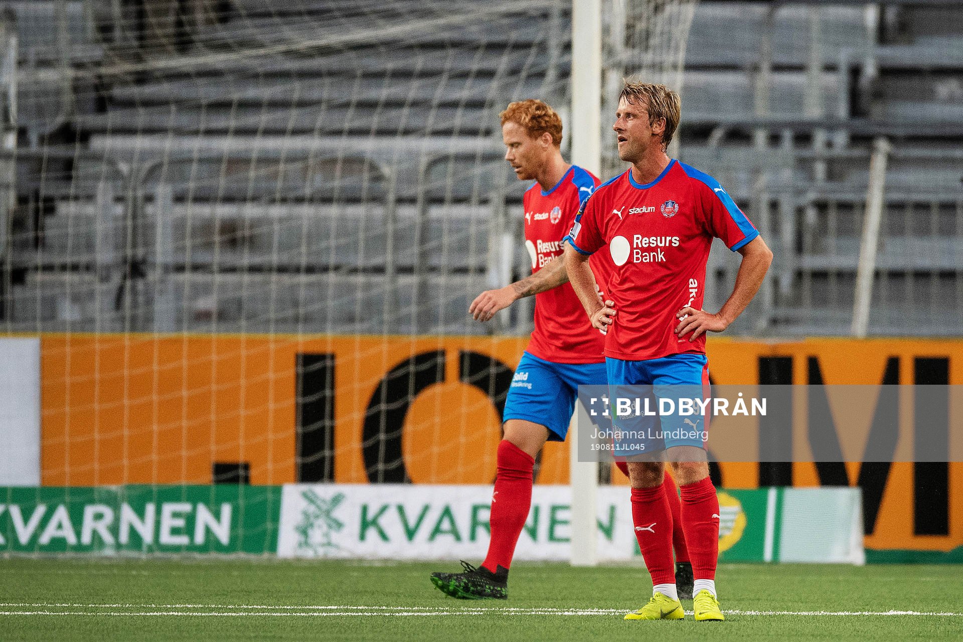 Helsingborgs Alexander Farnerud och Max Svensson deppar