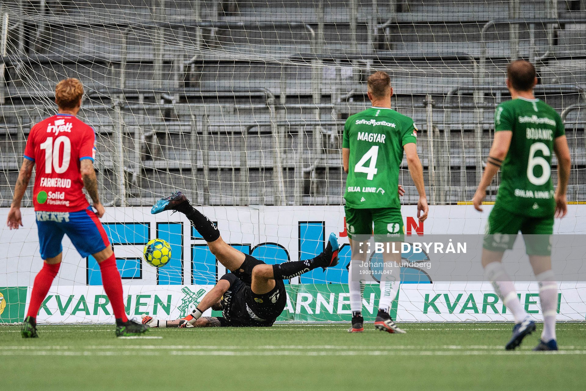 Helsingborgs Alexander Farnerud gör 2-1 bakom Hammarbys