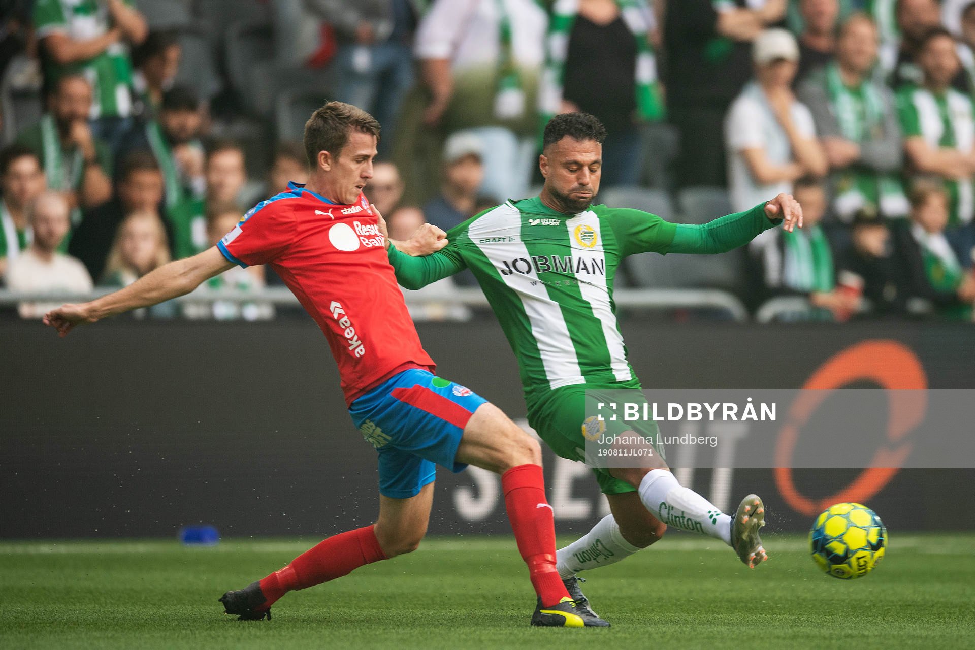 Helsingborgs Adam Eriksson och Hammarbys Imad Khalili