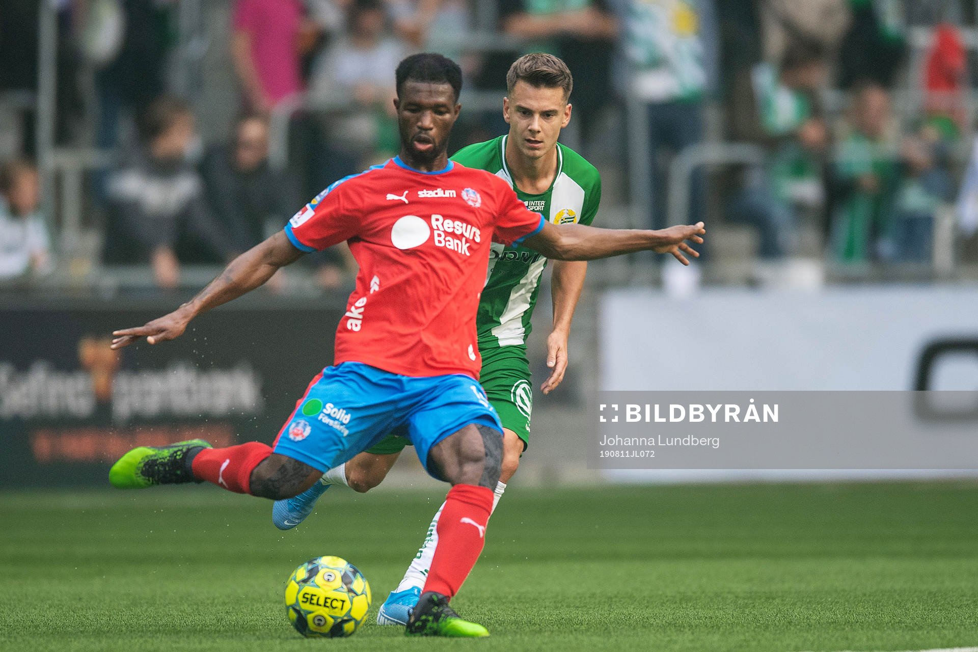 Helsingborgs Mohammed Abubakari och Hammarbys Alexander
