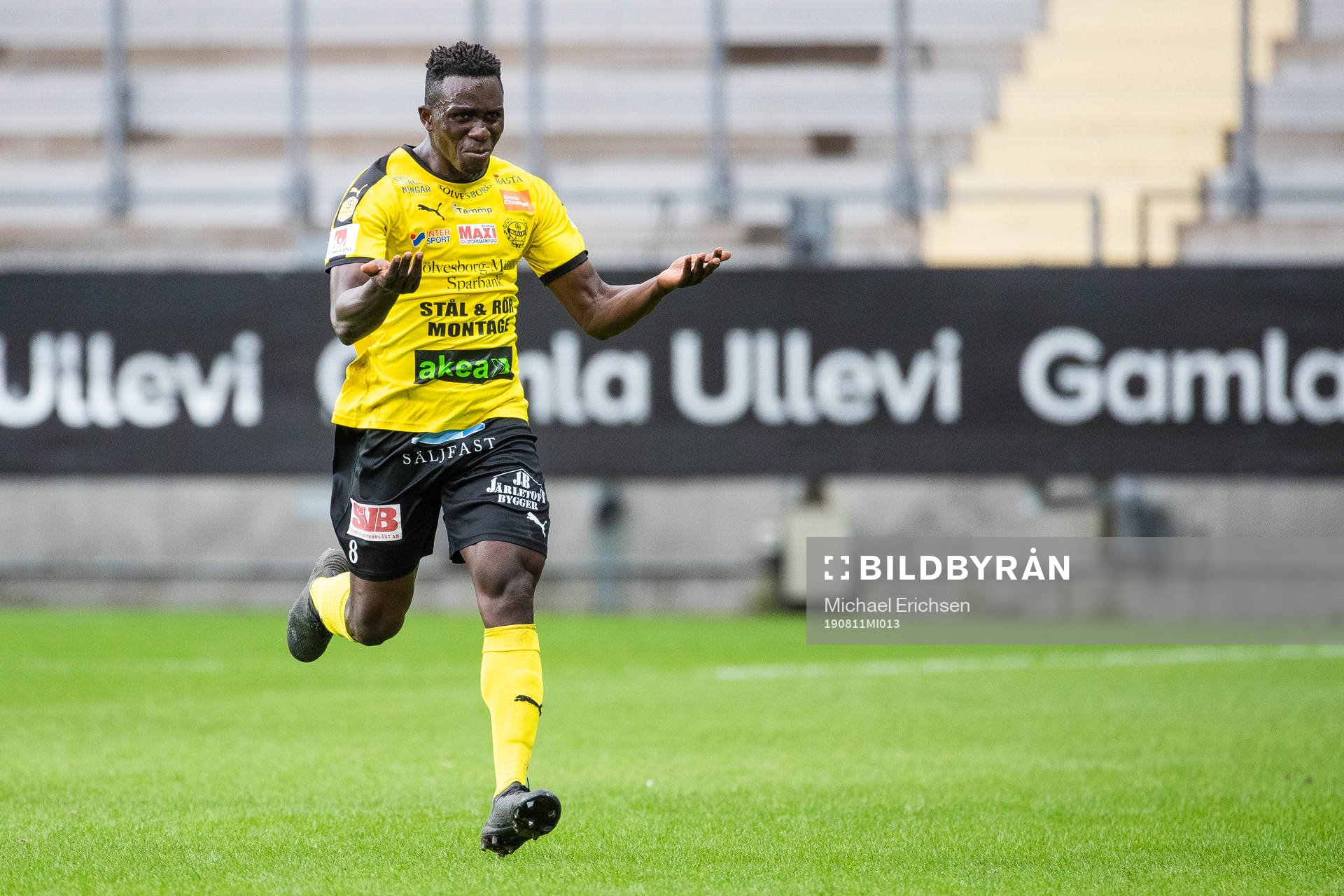 Mjällbys Bubacarr Jobe jublar