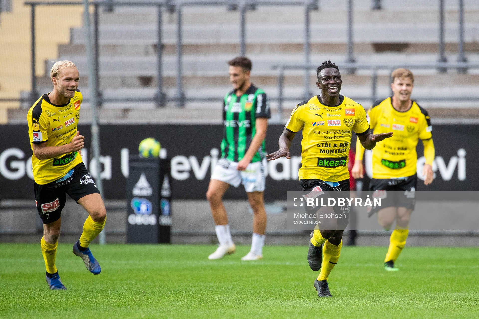 Mjällbys Bubacarr Jobe jublar