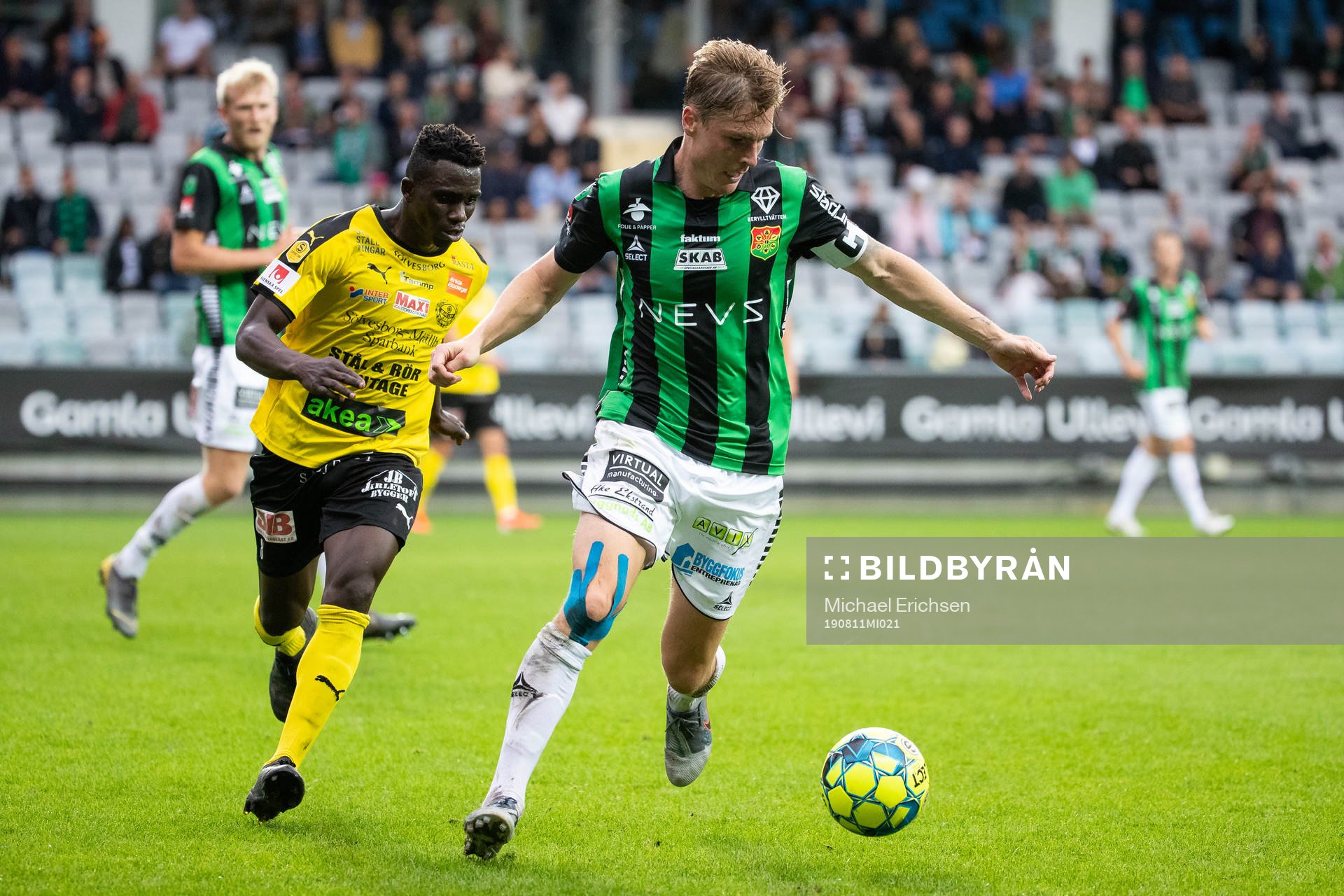 GAIS Marcus Bergholtz och Mjällbys Bubacarr Jobe