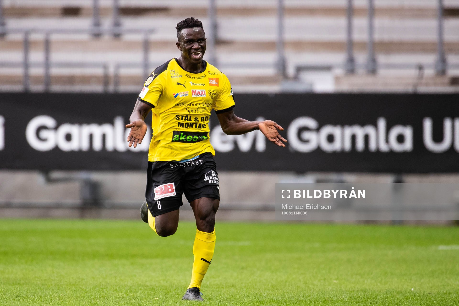 Mjällbys Bubacarr Jobe jublar