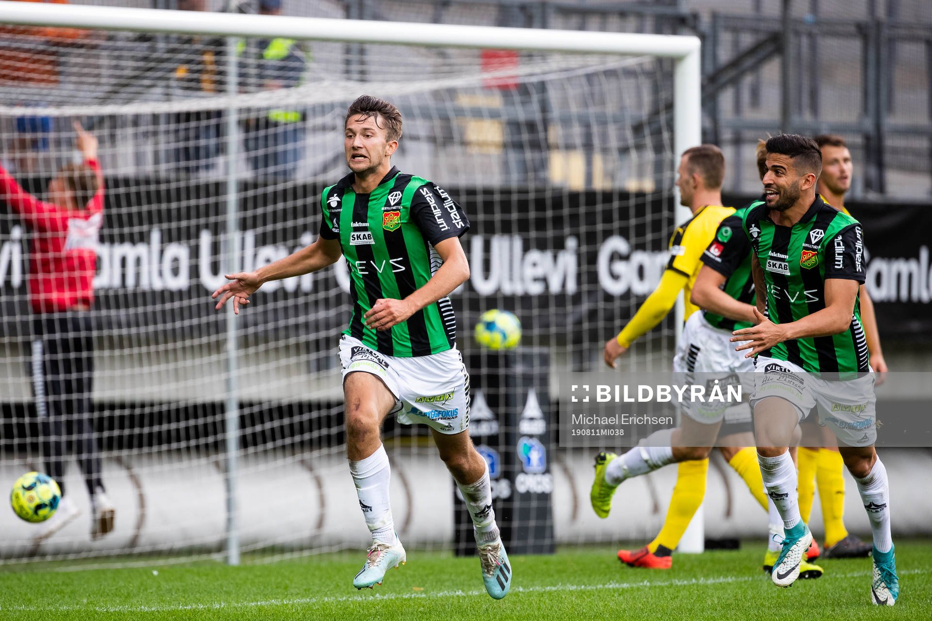 GAIS Måns Saebbö jublar