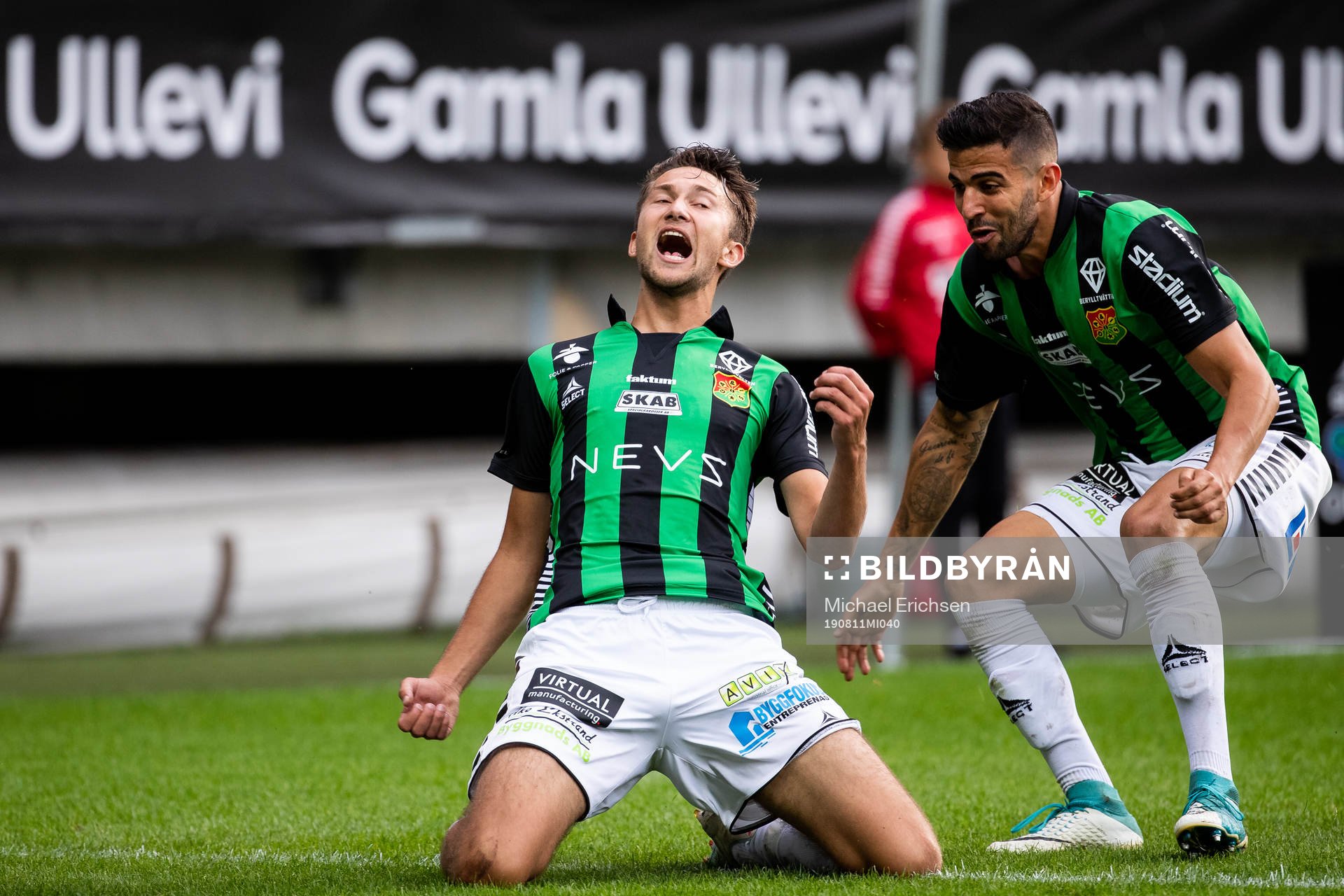 GAIS Måns Saebbö jublar
