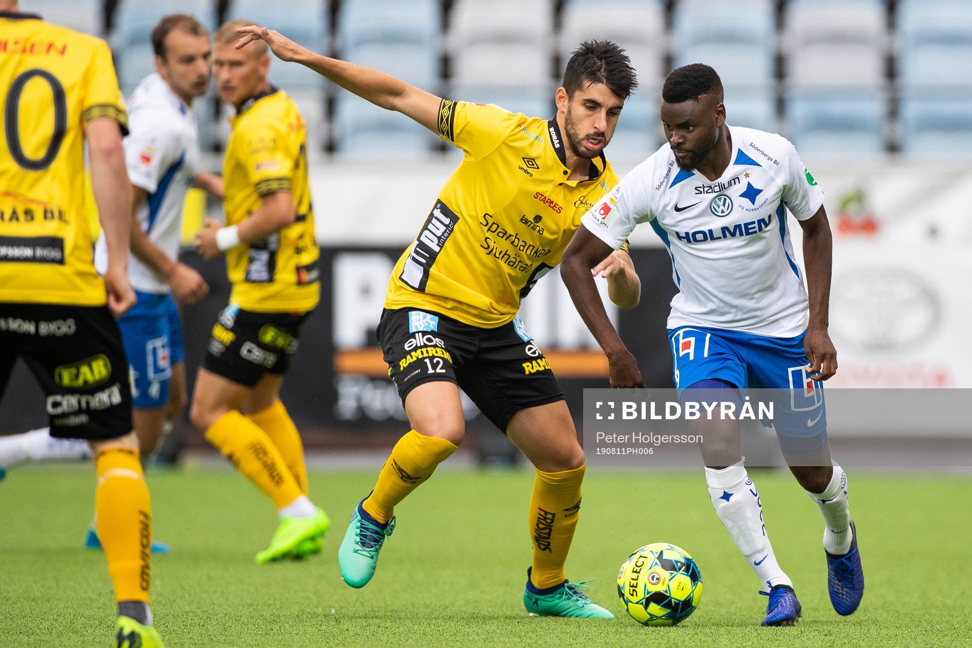 Elfsborgs Alejandro Fernandez Portillo och IFK Norrköpings