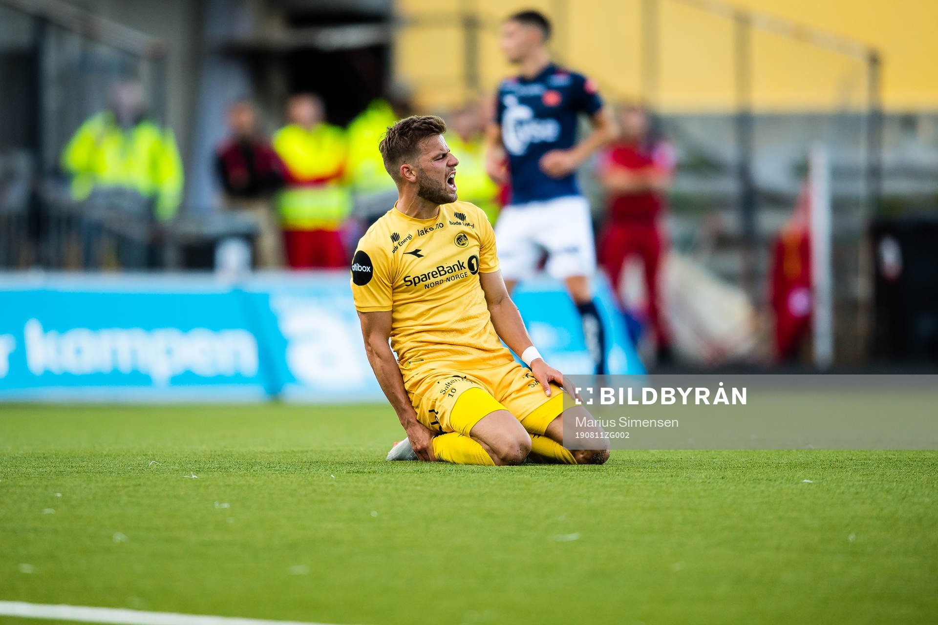 Philip Aksel Frigast Zinckernagel of Bodø/Glimt reacts