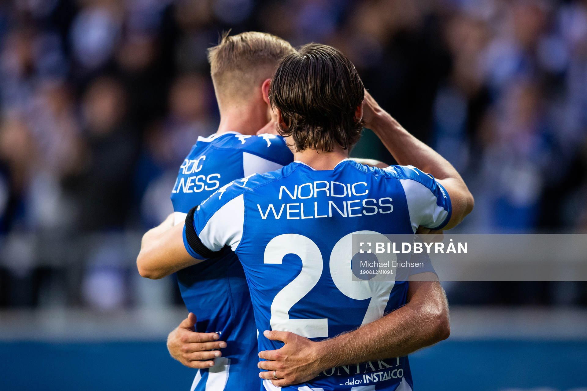 IFK Göteborgs Robin Söder jublar med Sebastian Eriksson