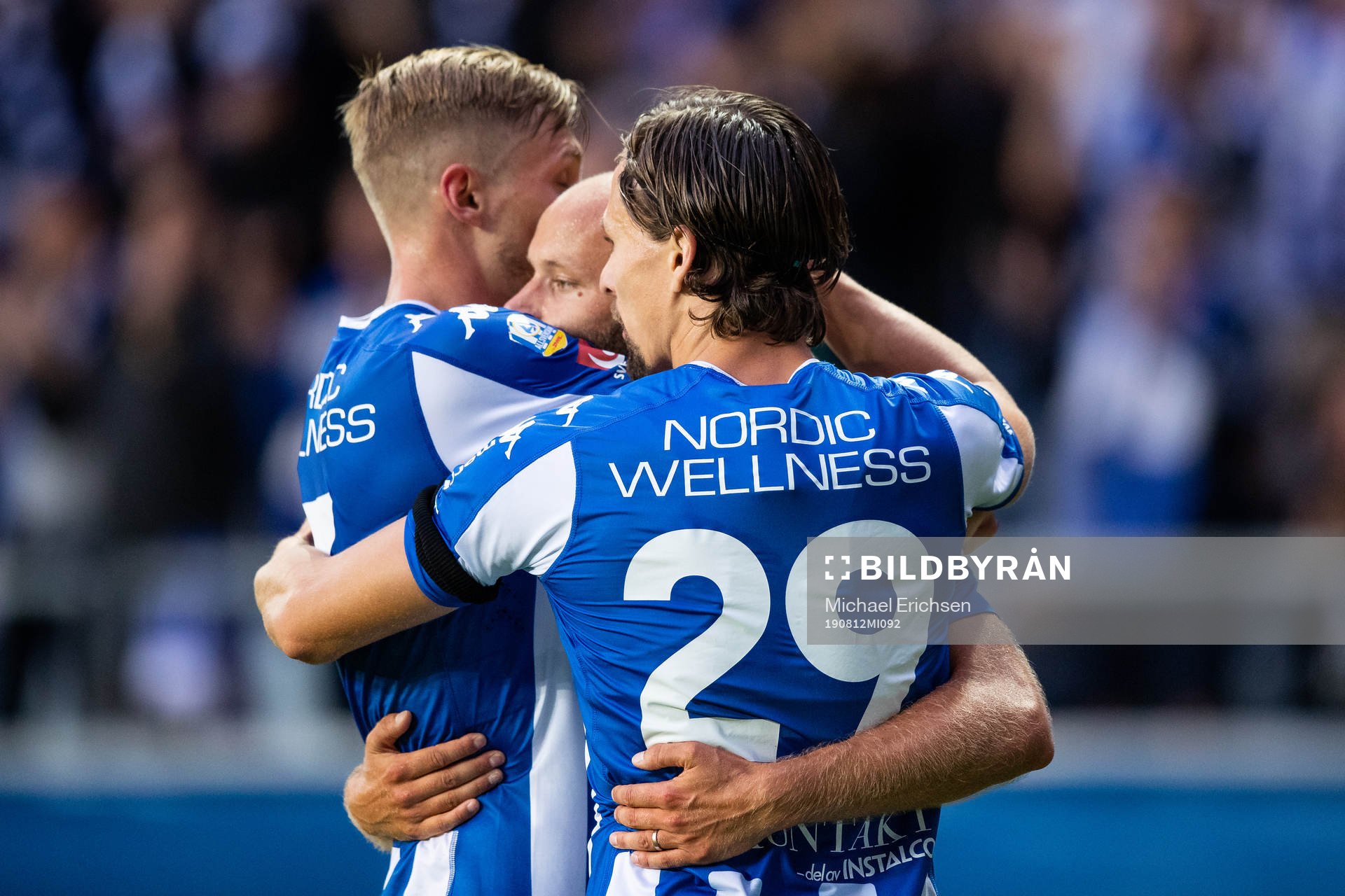 IFK Göteborgs Robin Söder jublar med Sebastian Eriksson